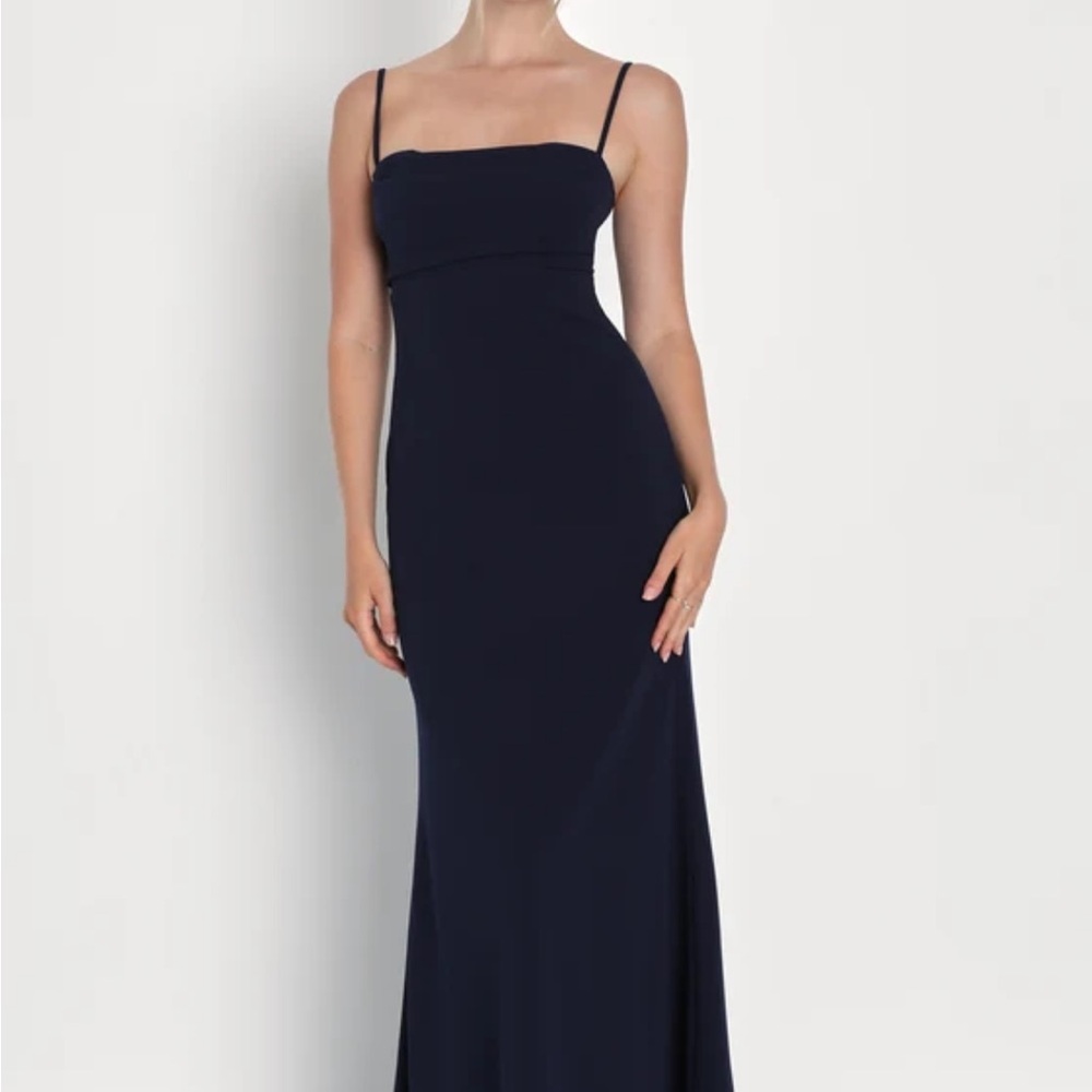 Navy blue Lulus dress, only worn once as a bridesmaid